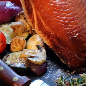 Barbecued Hot Smoked Salmon